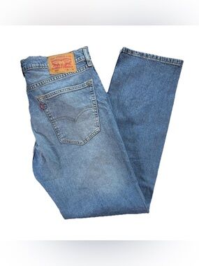 Levi's 505 Straight Fit Jeans Men's 36 x 32 Blue Light Wash Y2K Grunge Vtg